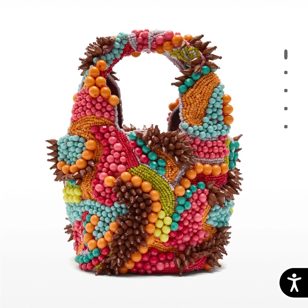Multicolored Beaded Handbag